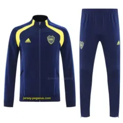 Boca Juniors Navy Blue Full Zipper Jacket Tracksuit + Long Pants