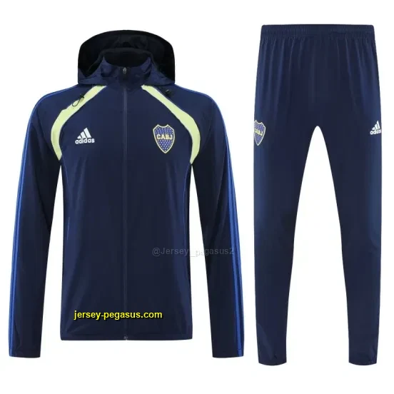 Boca Juniors Navy Blue Full zipper Jacket Tracksuit+ long pants