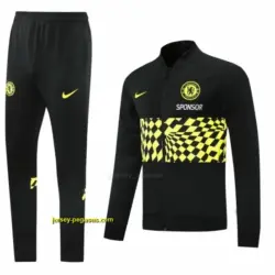 Chelsea BlackYellow Full Zipper Jacket + Long Pants