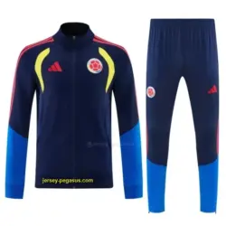 Colombia Navy Blue Full Zipper Jacket Tracksuit + Long Pants