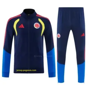 Colombia Navy Blue Full Zipper Jacket Tracksuit + Long Pants