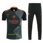 Inter Milan Dark Green with Fluid Wave Short Sleeve Tracksuit + Long Pants