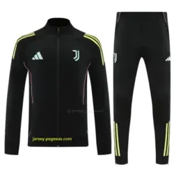 Juventus Black FULL Zipper Jacket Tracksuit +Long Pants