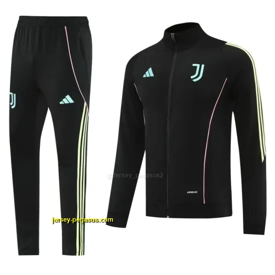 Juventus Black Full zipper Jacket Tracksuit+ long pants