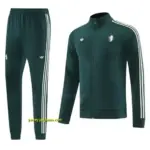 Juventus Retro Dark Green Full zipper Jacket Tracksuit+ long pants