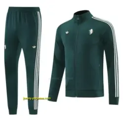 Juventus Retro Dark Green Full zipper Jacket Tracksuit+ long pants
