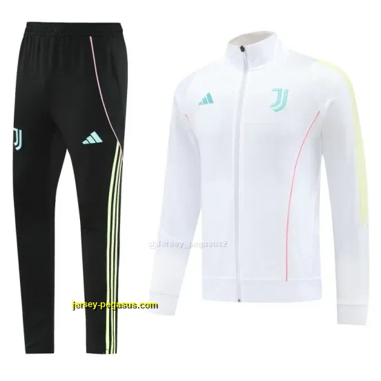 Juventus White Full zipper Jacket Tracksuit+ long pants