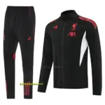 Liverpool Black Half Zipper Jacket+Long Pants