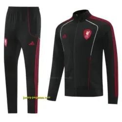 Liverpool FC Black Full zipper Jacket Tracksuit+ long pants