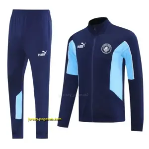 Manchester City BlueNavy Full Zipper Jacket +Long Pants