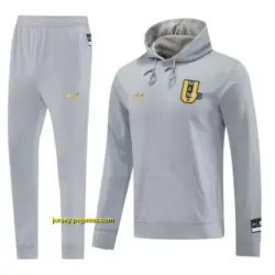 Manchester United Gray Half Zipper Jacket+Long Pants