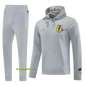 Manchester United Hooide Grey Full Zipper Jacket + Long Pants