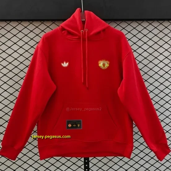 Manchester United Retro Embroidered Logo Hoodie 9 Colors