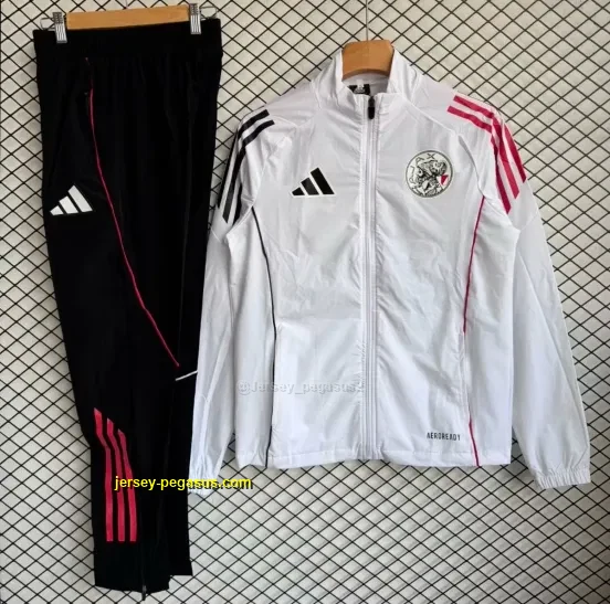 Mexico National Team White with Pink Full zipper Jacket Tracksuit+ long pants