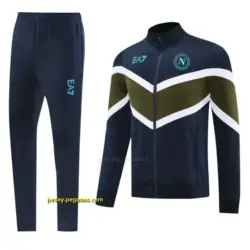 Napoli Navy Blue Full Zipper Jacket Tracksuit + Long Pants