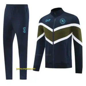 Napoli Navy Blue Full Zipper Jacket Tracksuit + Long Pants