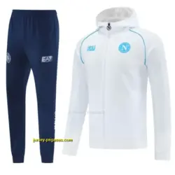 Napoli White Full zipper Jacket Tracksuit+ long pants
