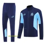 Olympique Marseille BlueNavy Full Zipper Jacket +Long Pants
