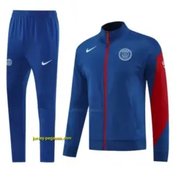 PSG Blue Full Hoodie Zipper Jacket +Long Pants