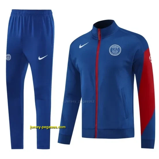PSG Blue Full Hoodie Zipper Jacket +Long Pants
