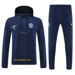 Paris Navy Blue Full zipper Jacket Tracksuit+ long pants