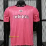 Player Version 2026 Adidas Originals Pink Stripe Retro Football Jersey