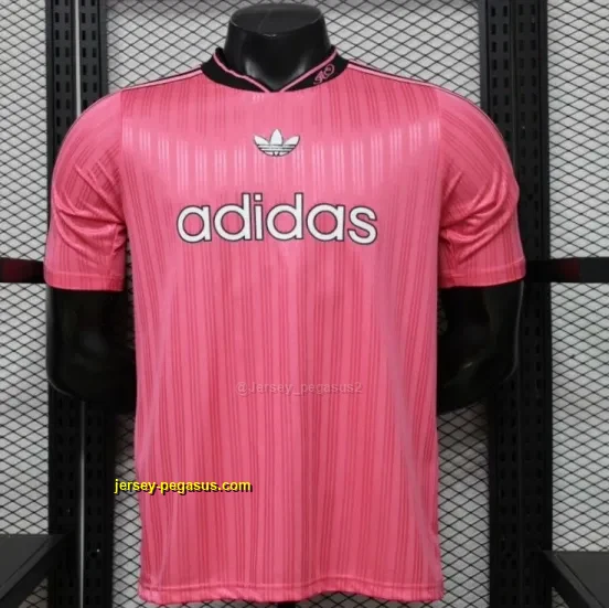 Player Version 2026 Adidas Originals Pink Stripe Retro Football Jersey