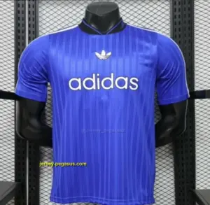 Player Version 2026 Adidas Originals Retro Style Royal Blue Stripe Football Jers