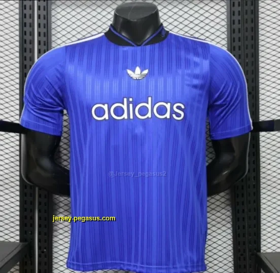 Player Version 2026 Adidas Originals Retro Style Royal Blue Stripe Football Jers