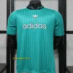 Player Version 2026 Adidas Originals Retro Style Teal Green Stripe Football Jers
