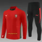 Portugal Red Half Zipper Jacket+Long Pants