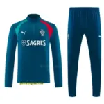 Portugal Teal Half Zipper Jacket Tracksuit + Long Pants