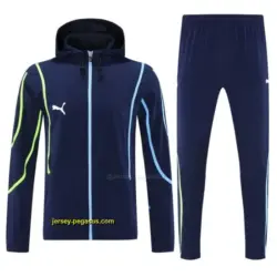 Puma Navy Blue Full Zipper Hooded Jacket Tracksuit + Long Pants