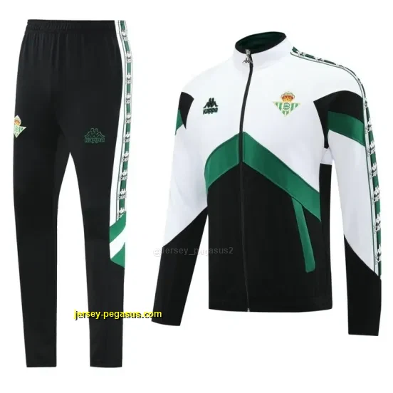 Real Betis WHITEBlackGreen Full Zipper Jacket + Long Pants