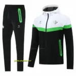 Real Betis White Black Green Full zipper Jacket Tracksuit+ long pants