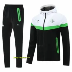 Real Betis White Black Green Full zipper Jacket Tracksuit+ long pants