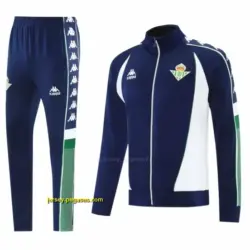 Real Betis x Kappa Navy Blue Full Zipper Jacket Tracksuit + Long Pants