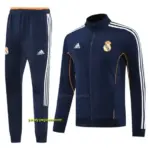 Real Madrid Navy Full Zipper Jacket +Long Pants