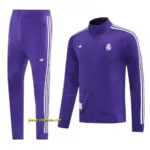 Real Madrid Purple Full Zipper Jacket +Long Pants