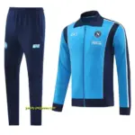 SSC Napoli Sky Blue Full zipper Jacket Tracksuit+ long pants