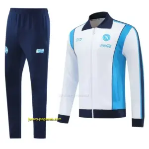 SSC Napoli White Full zipper Jacket Tracksuit+ long pants