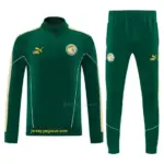Senegal Green Full Zipper Jacket Tracksuit + Long Pants