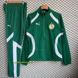 Senegal National Team Green Full zipper Jacket Tracksuit+ long pants