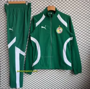 Senegal National Team Green Full zipper Jacket Tracksuit+ long pants