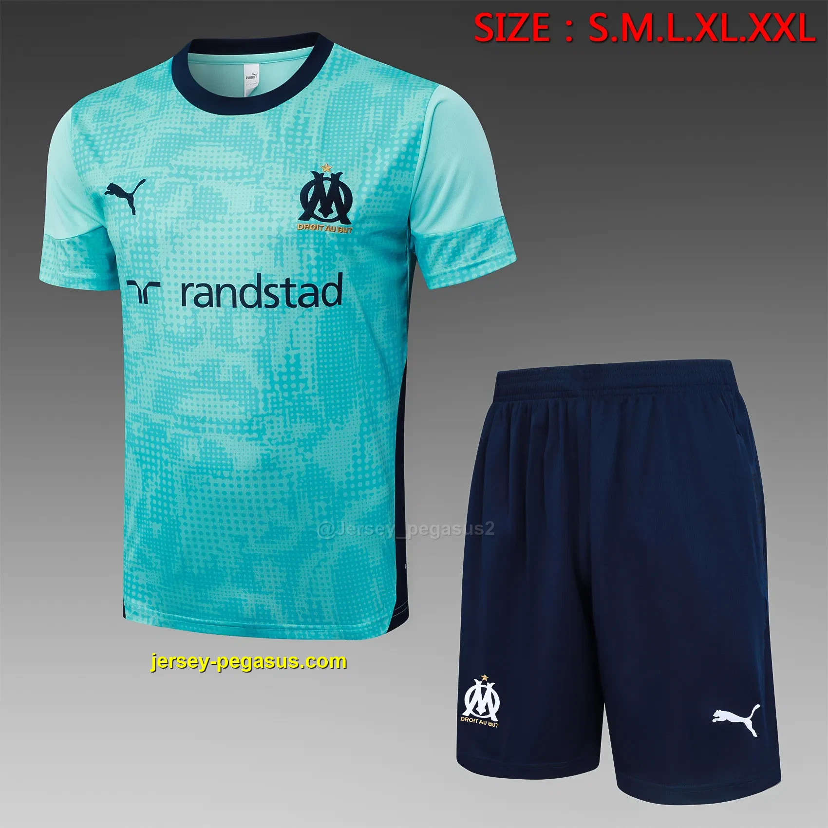 2324 short-sleeved Marseille light green-Marseilles 2324 short-sleeved Marseille light green-Marseilles