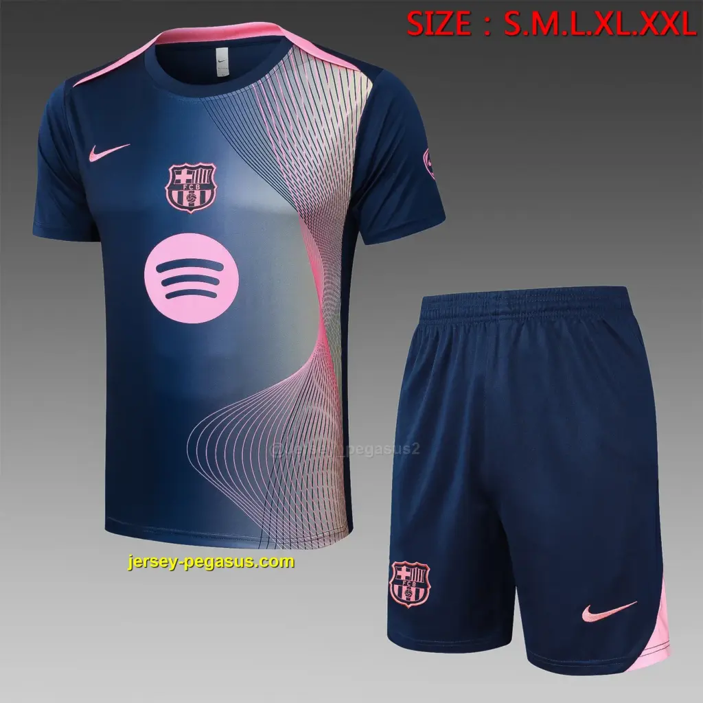 2526 Short Sleeve Barcelona Royal Blue (Curve Inkjet)-Barcelona