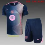 2526 Short Sleeve Barcelona Royal Blue (Curve Inkjet)-Barcelona