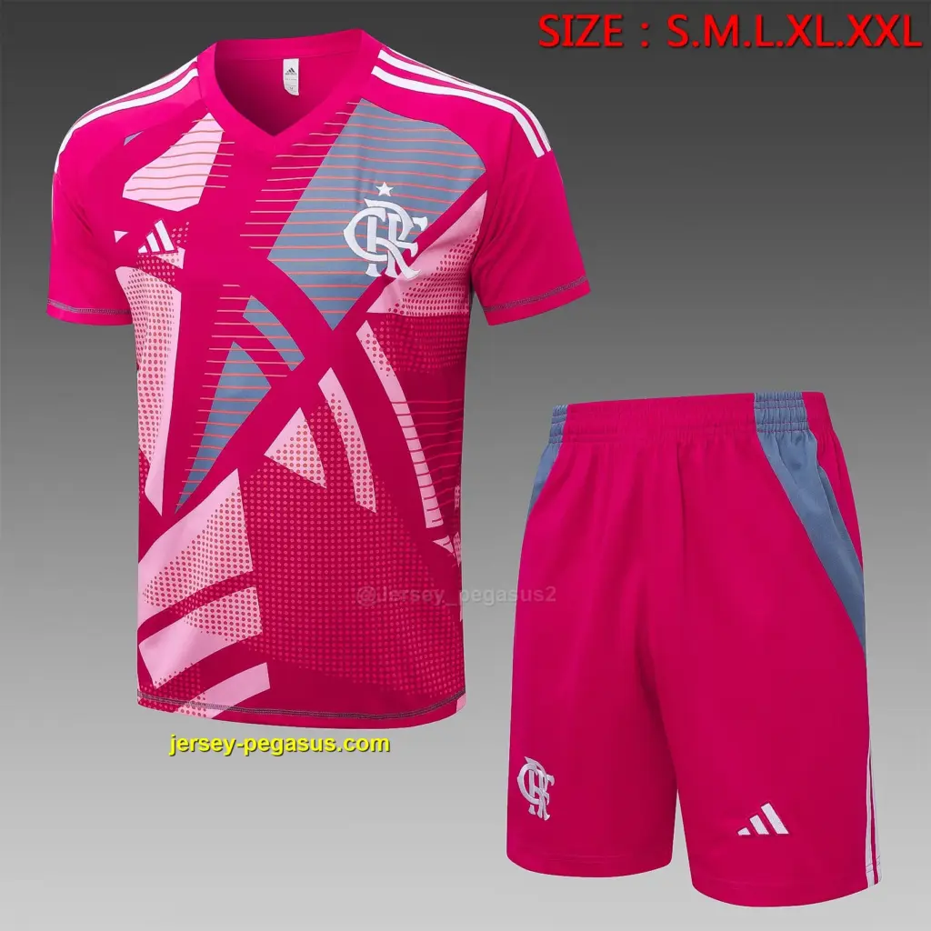 2526 Short Sleeve Flamenco Rose Red Inkjet-Flamengo