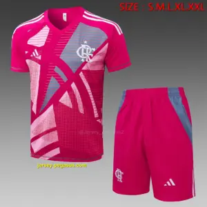 2526 Short Sleeve Flamenco Rose Red Inkjet-Flamengo