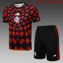 2526 Short Sleeve Flamengo Red and Black Inkjet-Flamengo